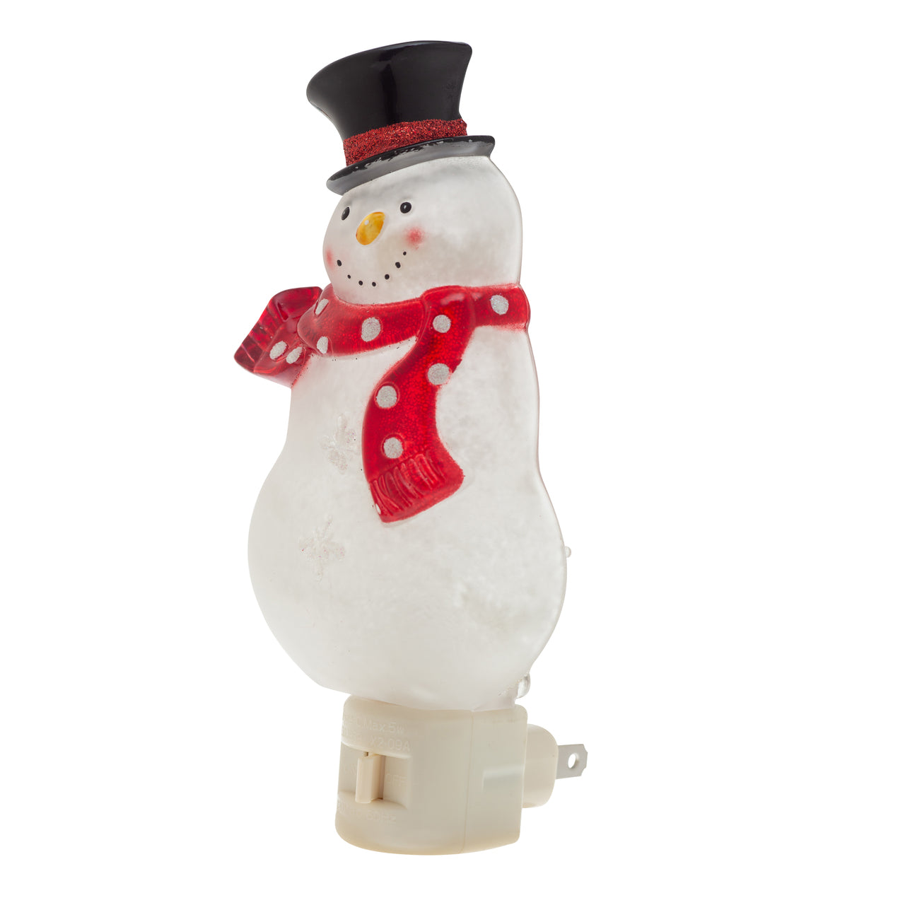 Friendly Snowman Holiday Decor Night Light - side view
