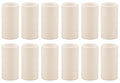 Creative Hobbies 1 3/4 Inch Tall Cream Plastic Candle Covers Sleeves Chandelier Socket Covers - Set of 12 - Candelabra Base