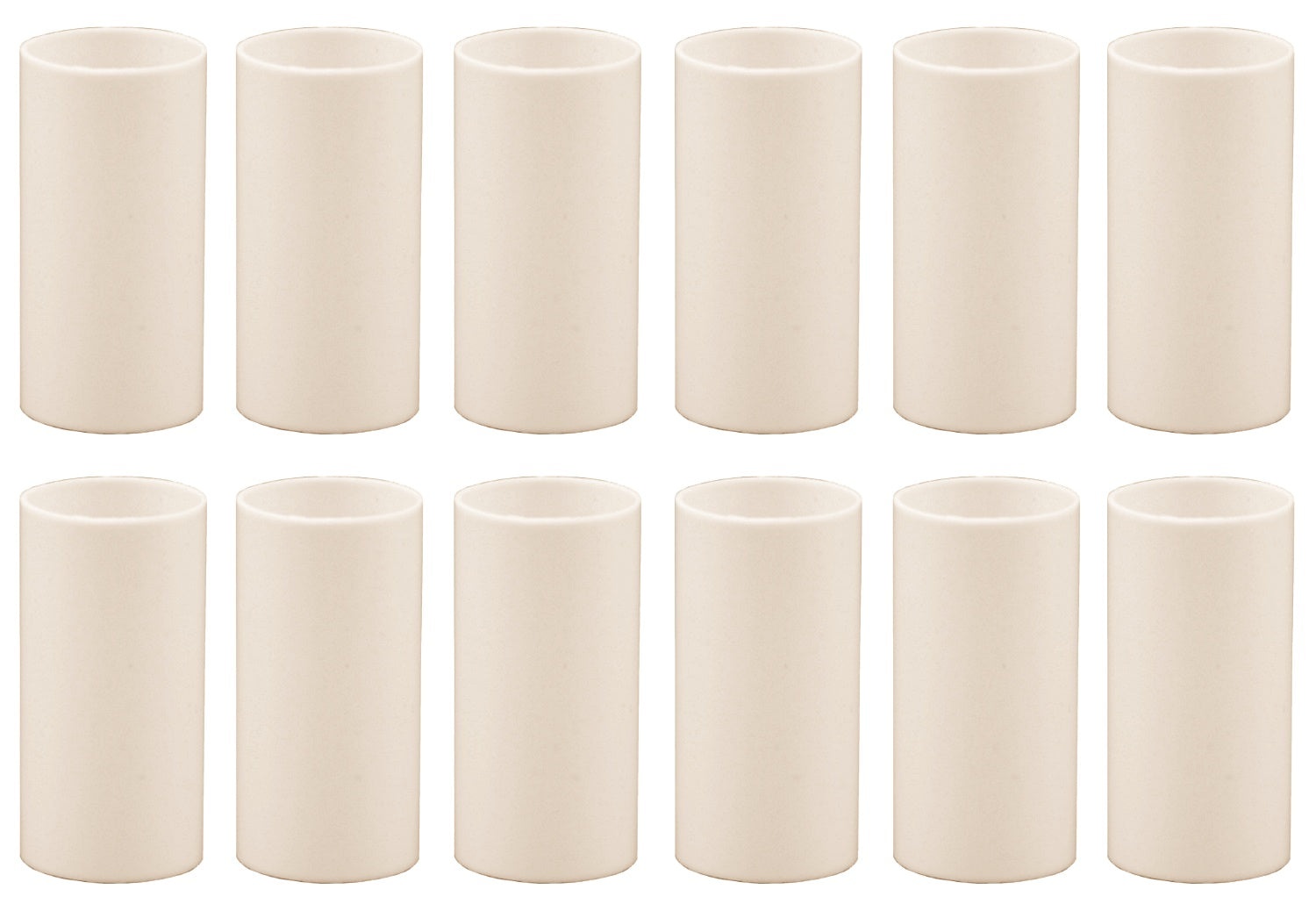 Creative Hobbies 1 3/4 Inch Tall Cream Plastic Candle Covers Sleeves Chandelier