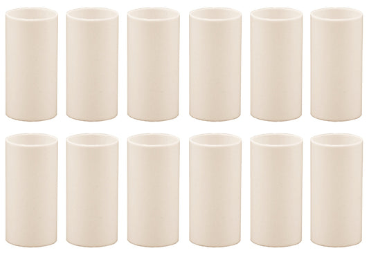 Creative Hobbies 1 3/4 Inch Tall Cream Plastic Candle Covers Sleeves Chandelier