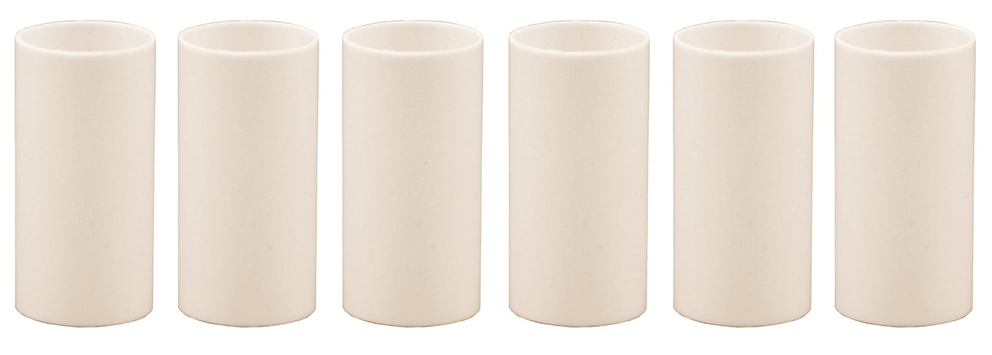 Creative Hobbies 1 3/4 Inch Tall Cream Plastic Candle Covers Sleeves Chandelier