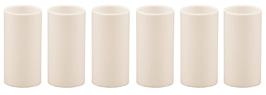 Creative Hobbies 1 3/4 Inch Tall Cream Plastic Candle Covers Sleeves Chandelier