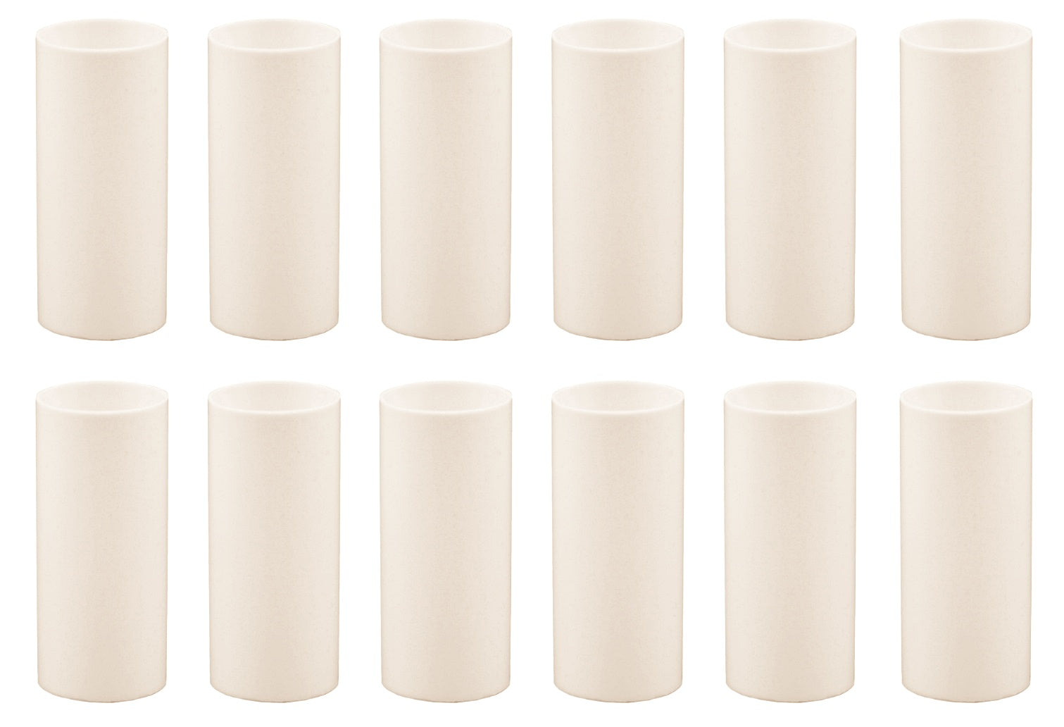Creative Hobbies 2 Inch Tall Cream Plastic Candle Covers Sleeves Chandelier