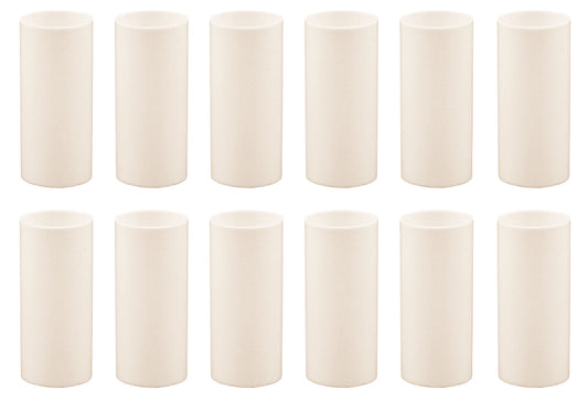 Creative Hobbies 2 Inch Tall Cream Plastic Candle Covers Sleeves Chandelier