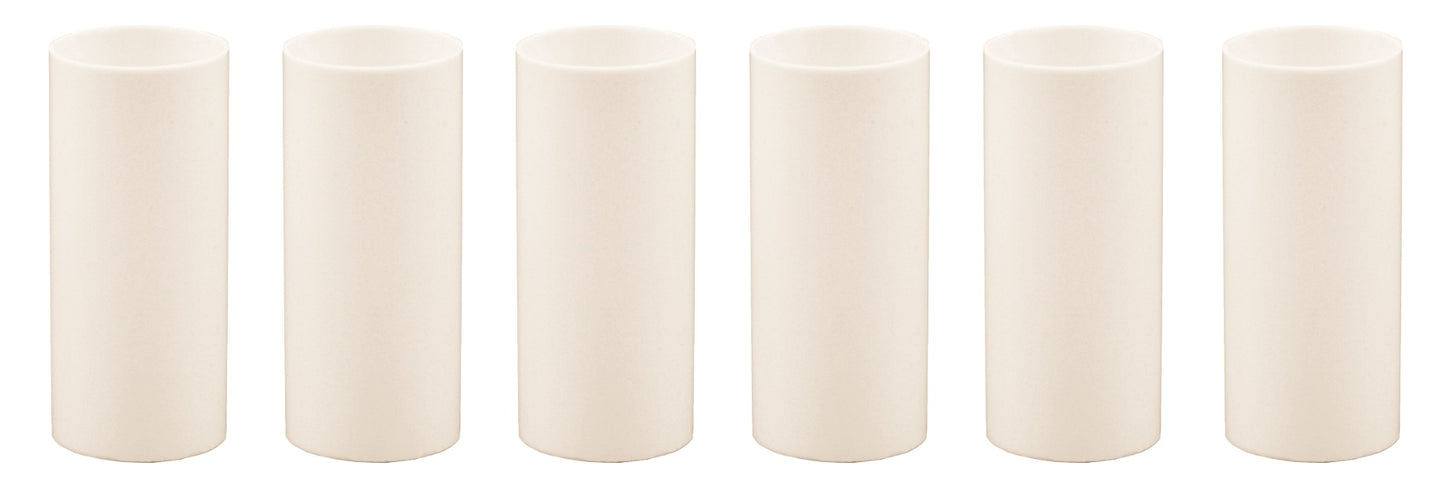 Creative Hobbies 2 Inch Tall Cream Plastic Candle Covers Sleeves Chandelier