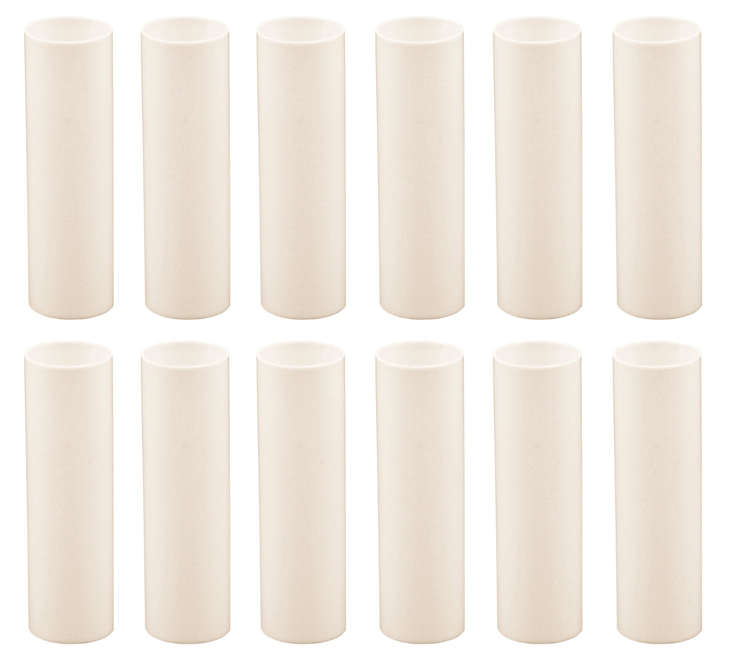 Creative Hobbies 3 Inch Tall Cream Plastic Candle Covers Sleeves Chandelier