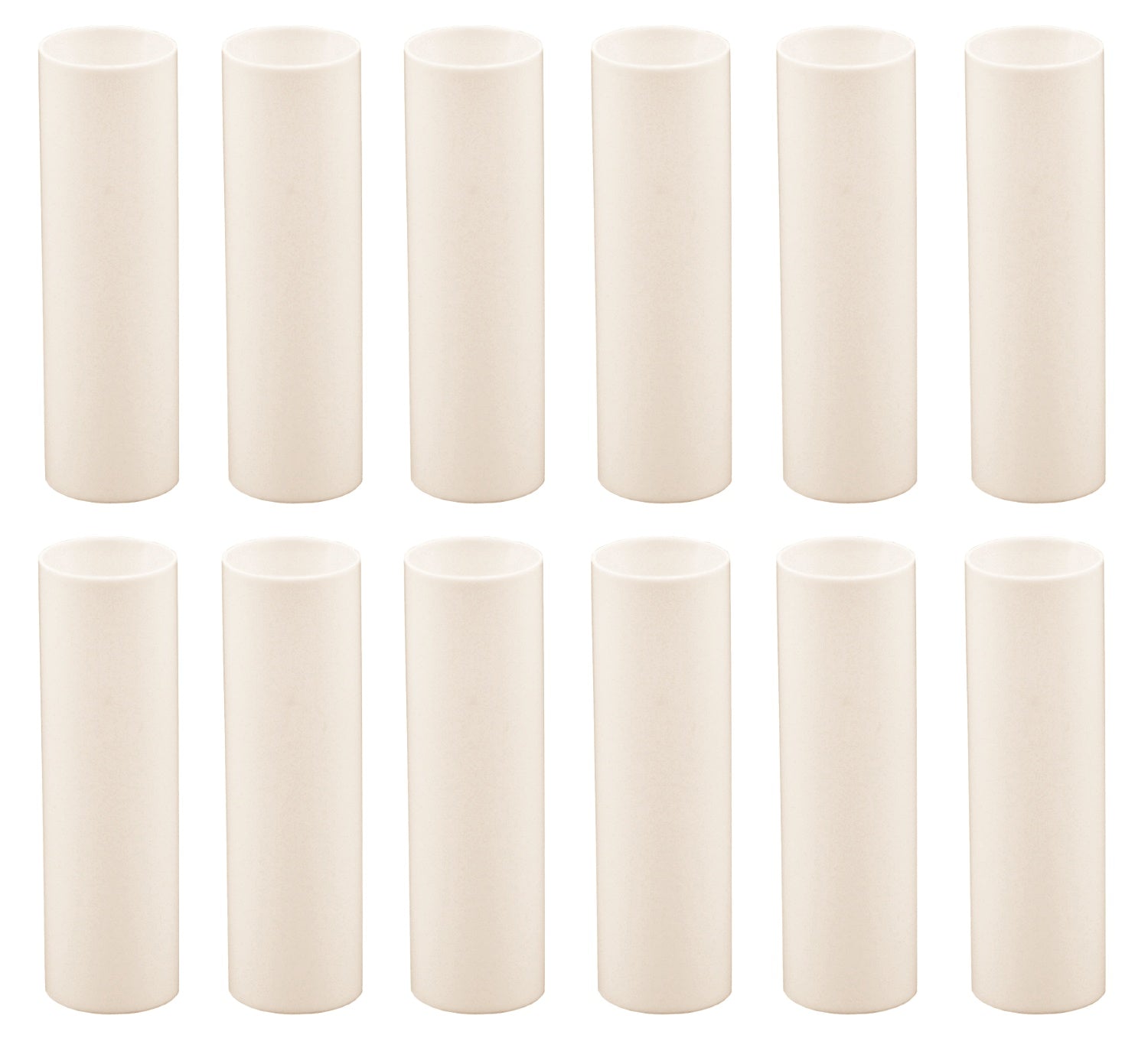 Creative Hobbies 3 Inch Tall Cream Plastic Candle Covers Sleeves Chandelier