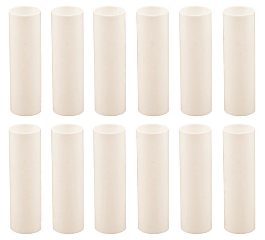 Creative Hobbies 3 Inch Tall Cream Plastic Candle Covers Sleeves Chandelier