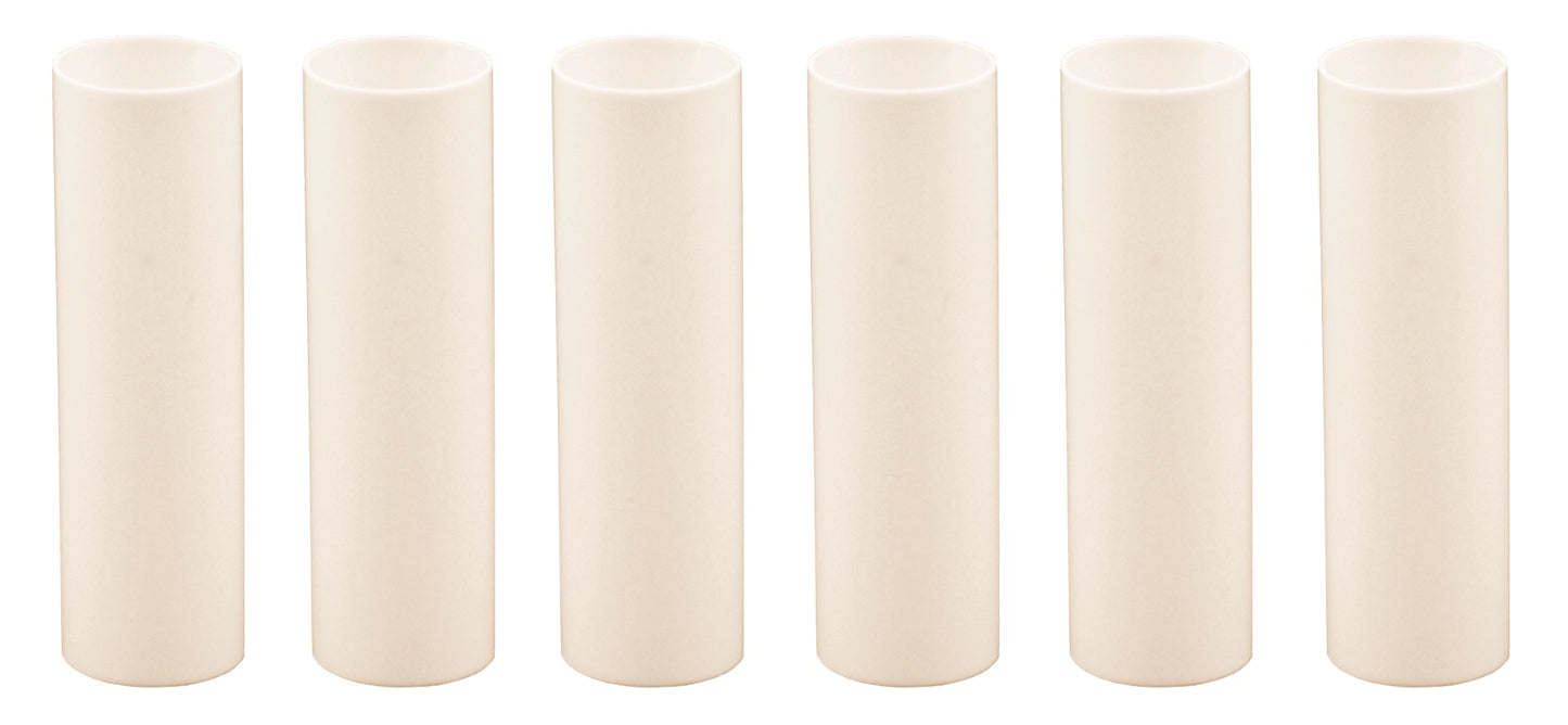 Creative Hobbies 3 Inch Tall Cream Plastic Candle Covers Sleeves Chandelier