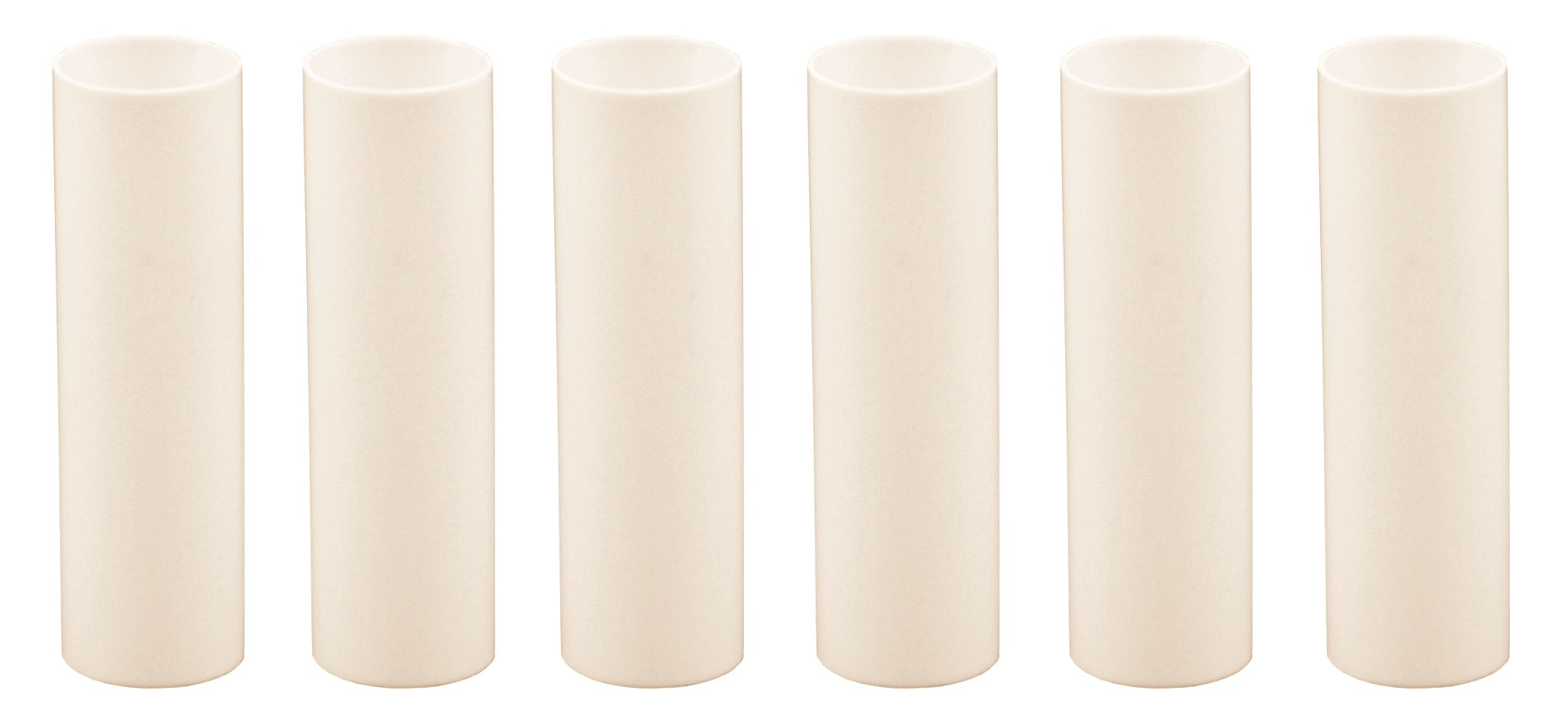 Creative Hobbies 3 Inch Tall Cream Plastic Candle Covers Sleeves Chandelier