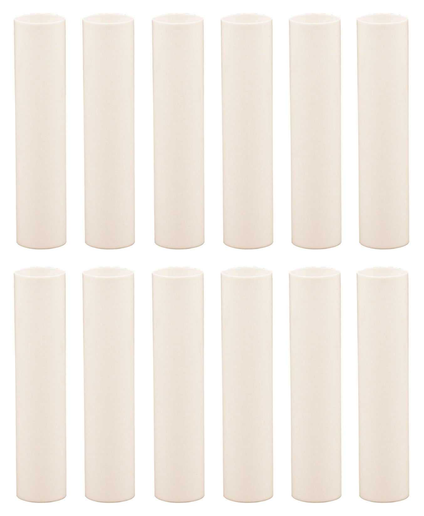 Creative Hobbies 4 Inch Tall Cream Plastic Candle Covers Sleeves Chandelier