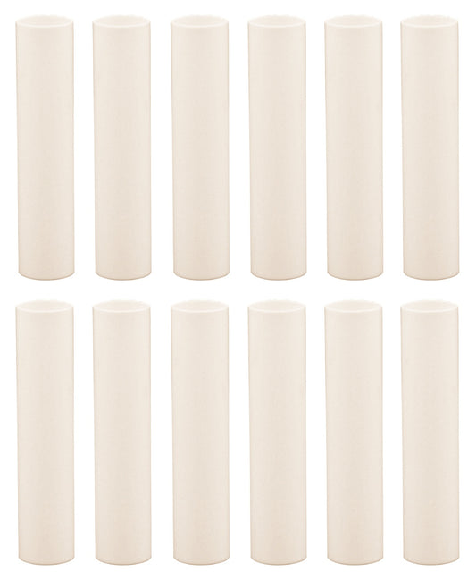 Creative Hobbies 4 Inch Tall Cream Plastic Candle Covers Sleeves Chandelier