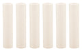 Creative Hobbies 4 Inch Tall Cream Plastic Candle Covers Sleeves Chandelier Socket Covers - Set of 6 - Candelabra Base