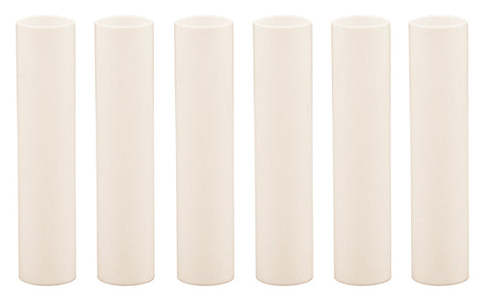 Creative Hobbies 4 Inch Tall Cream Plastic Candle Covers Sleeves Chandelier