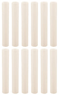 Creative Hobbies 6 Inch Tall Cream Plastic Candle Covers Sleeves Chandelier Socket Covers - Set of 12 - Candelabra Base