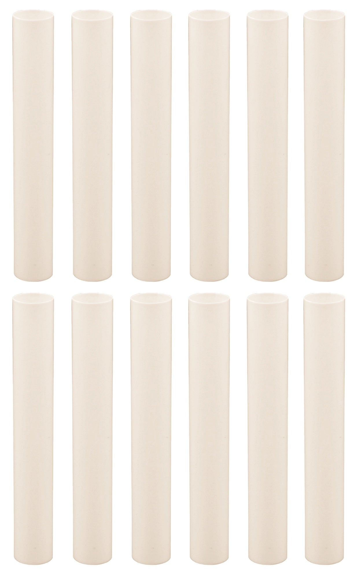 Creative Hobbies 6 Inch Tall Cream Plastic Candle Covers Sleeves Chandelier