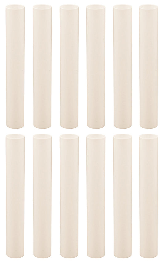 Creative Hobbies 6 Inch Tall Cream Plastic Candle Covers Sleeves Chandelier
