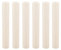 6 Inch Tall Cream Plastic Candle Covers Sleeves Candelabra Chandelier Socket Covers - Set of 6