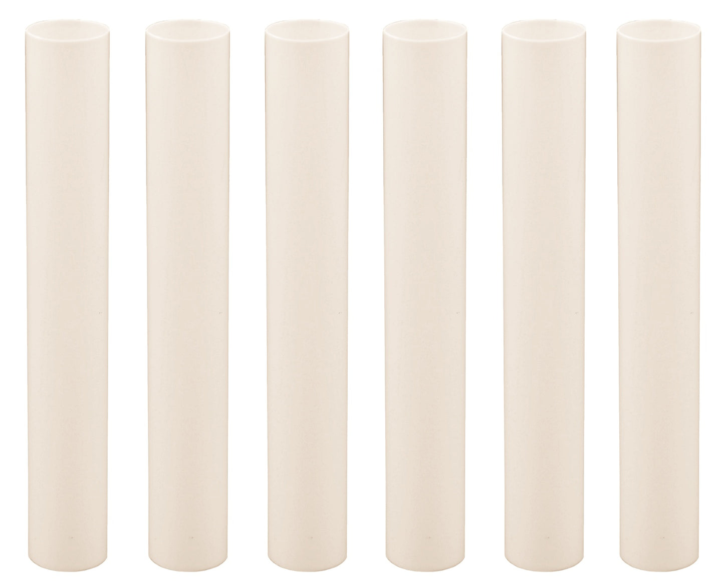 Creative Hobbies 6 Inch Tall Cream Plastic Candle Covers Sleeves Chandelier