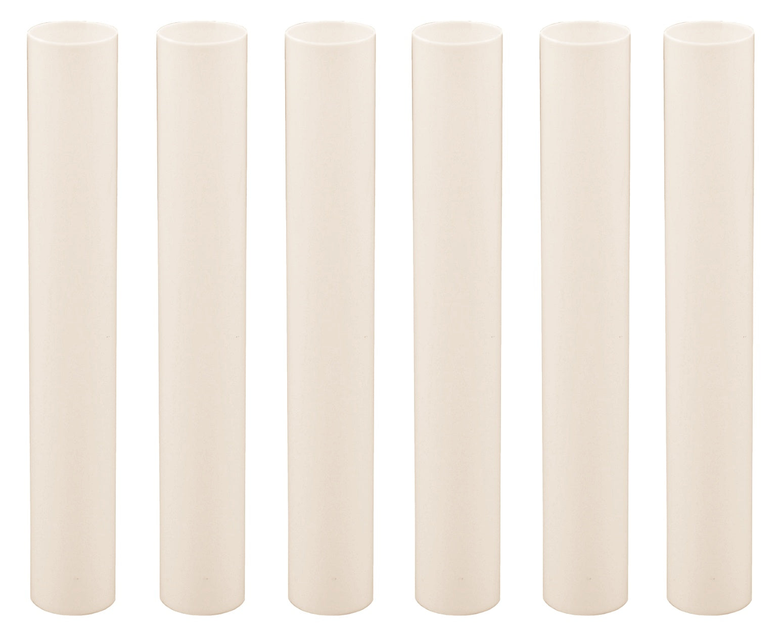 Creative Hobbies 6 Inch Tall Cream Plastic Candle Covers Sleeves Chandelier