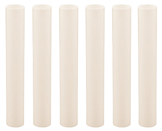Creative Hobbies 6 Inch Tall Cream Plastic Candle Covers Sleeves Chandelier