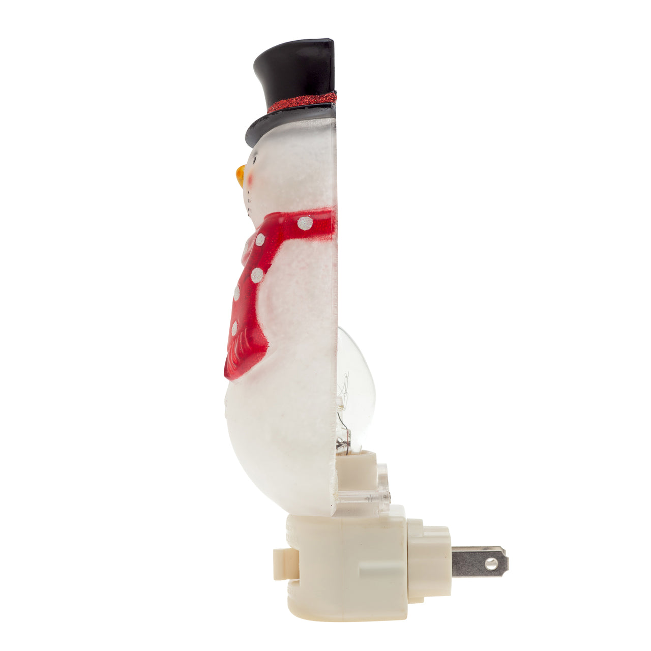 Friendly Snowman Holiday Decor Night Light - detail