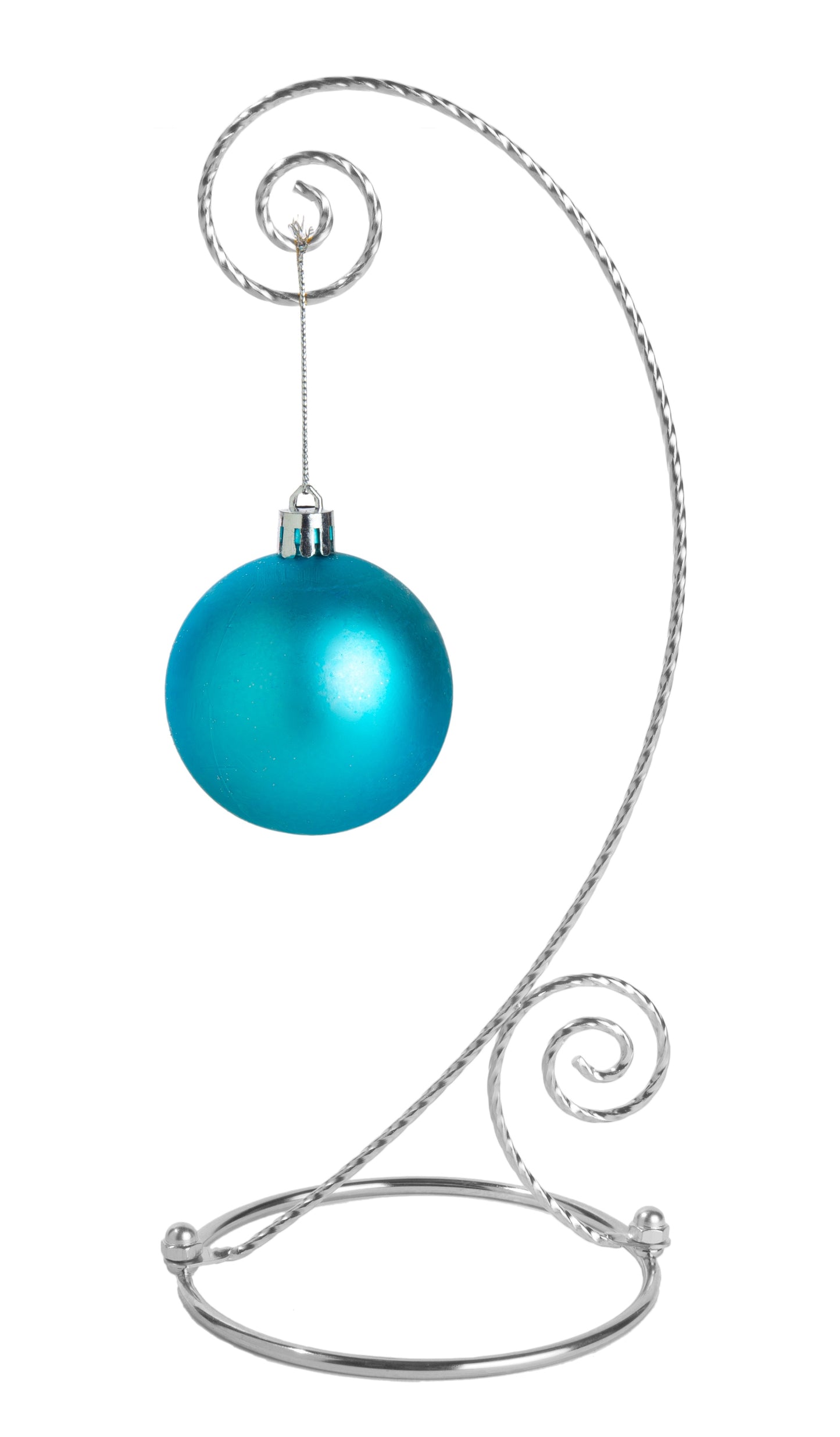 Creative Hobbies 10 Inch Tall Plated Ornament Display Hanger Stands for Hanging - side view