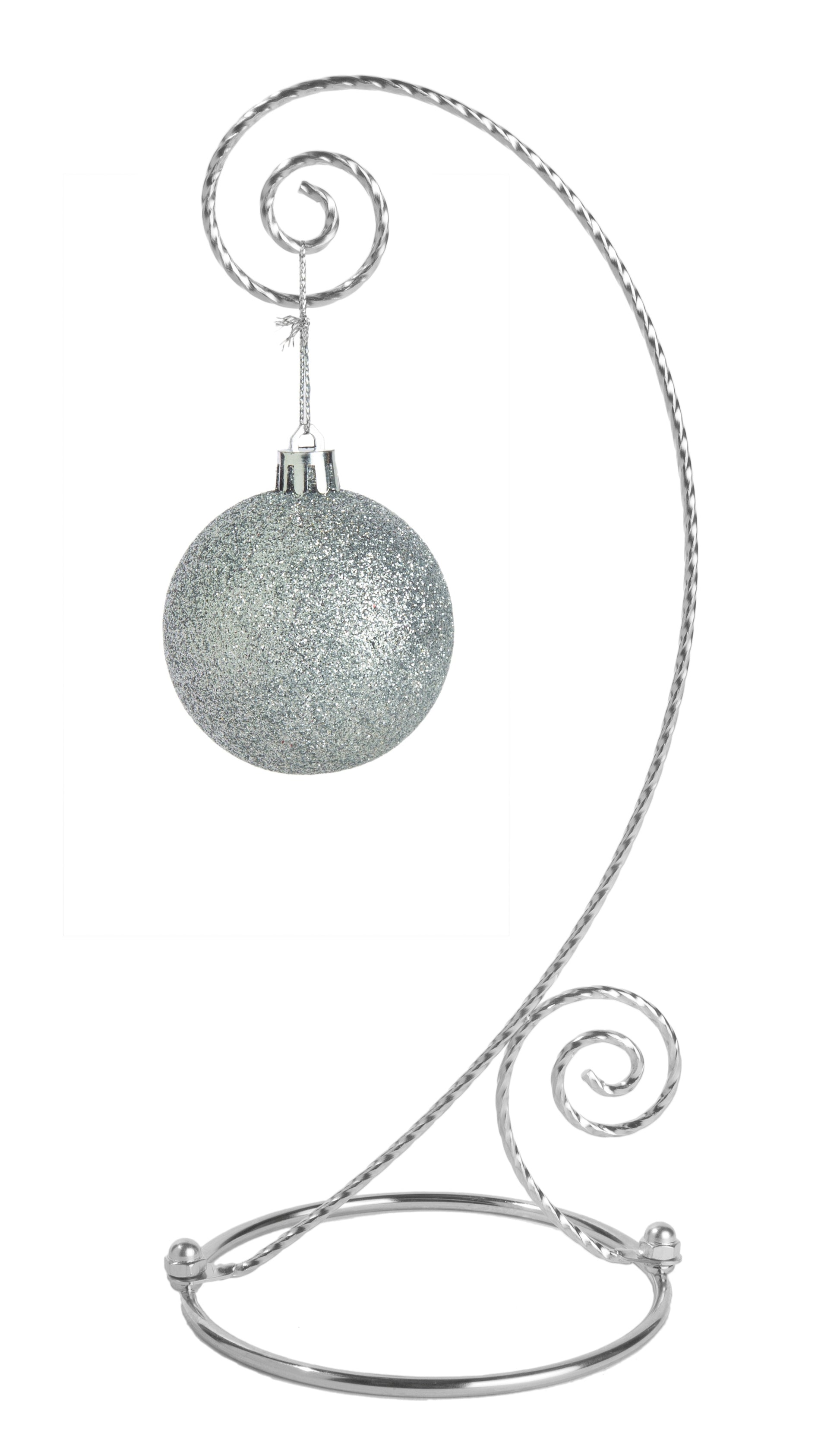 Creative Hobbies 10 Inch Tall Plated Ornament Display Hanger Stands for Hanging - close-up