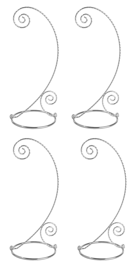 Creative Hobbies 10 Inch Tall Plated Ornament Display Hanger Stands for Hanging - for christmas