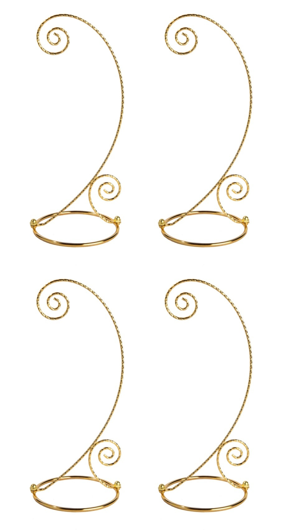 Creative Hobbies 10 Inch Tall Plated Ornament Display Hanger Stands for Hanging - detail