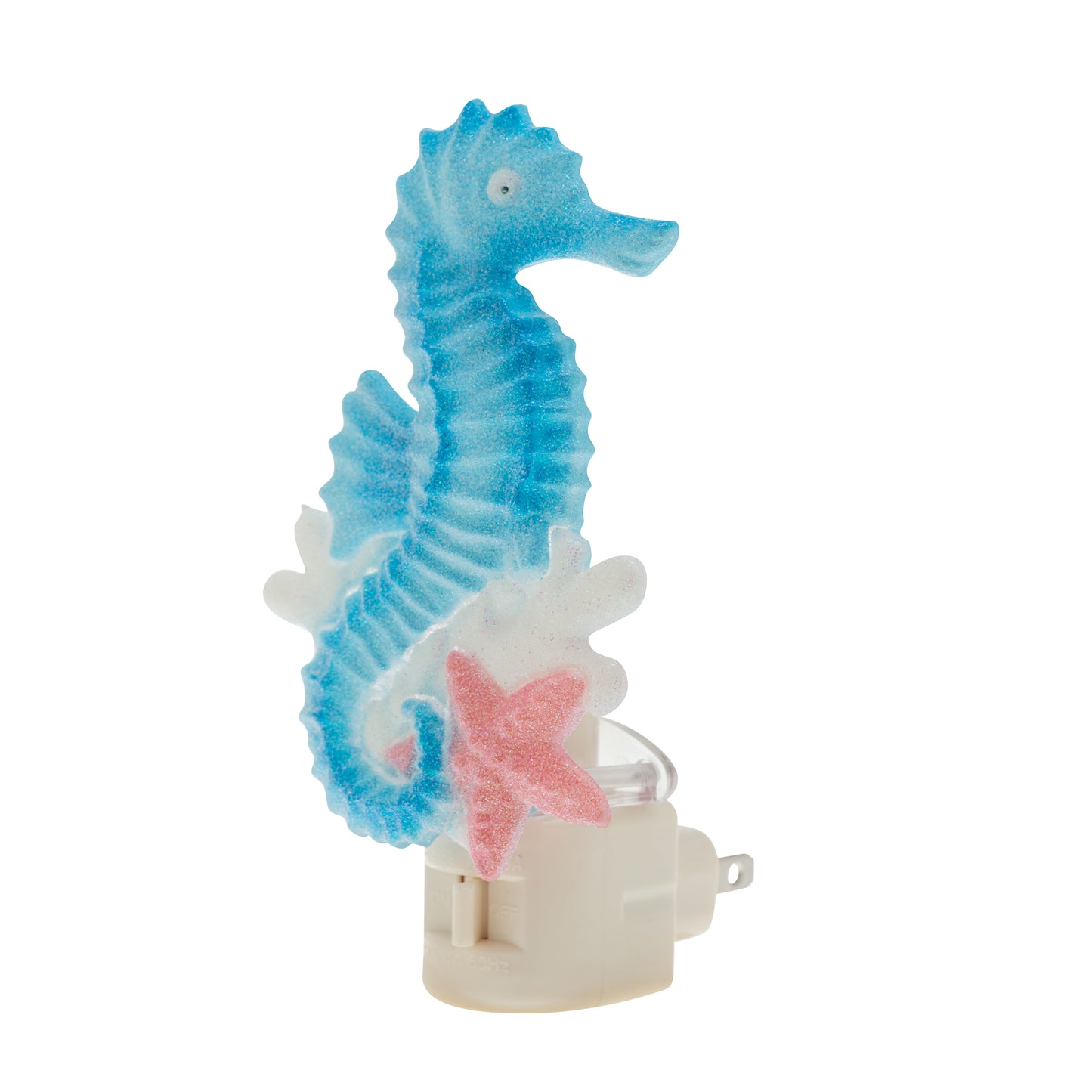 Coastal Seahorse Night Light - side view