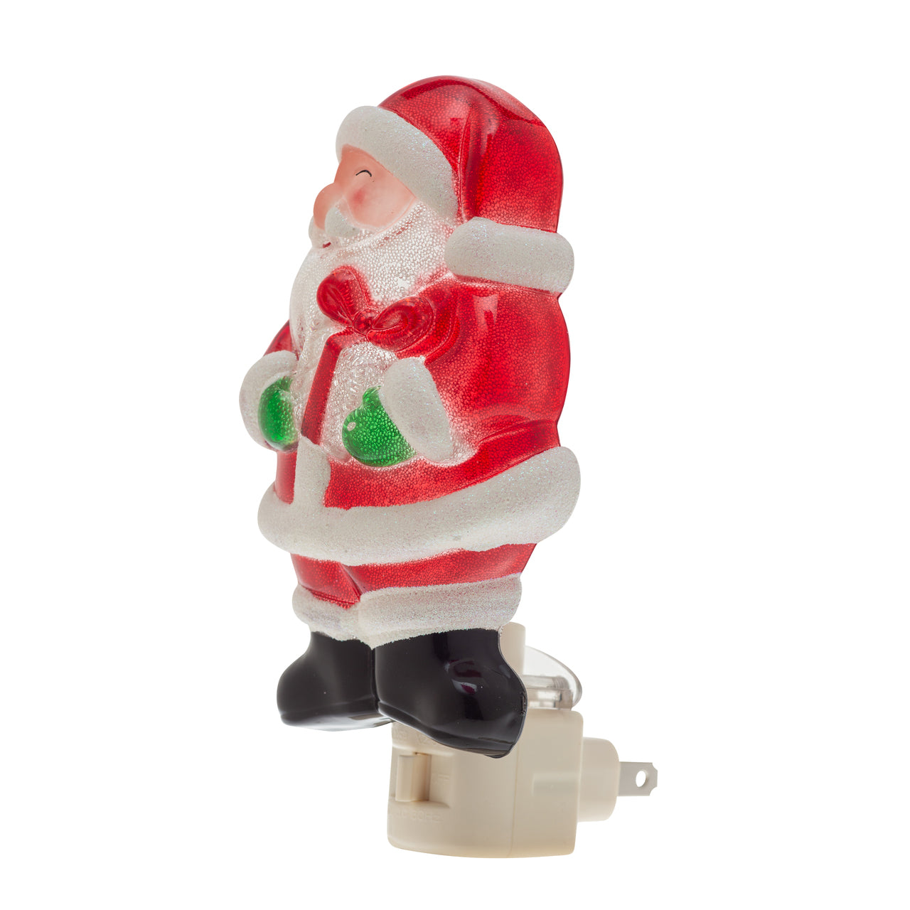 Jolly Santa Holiday Décor Night Light - side view
