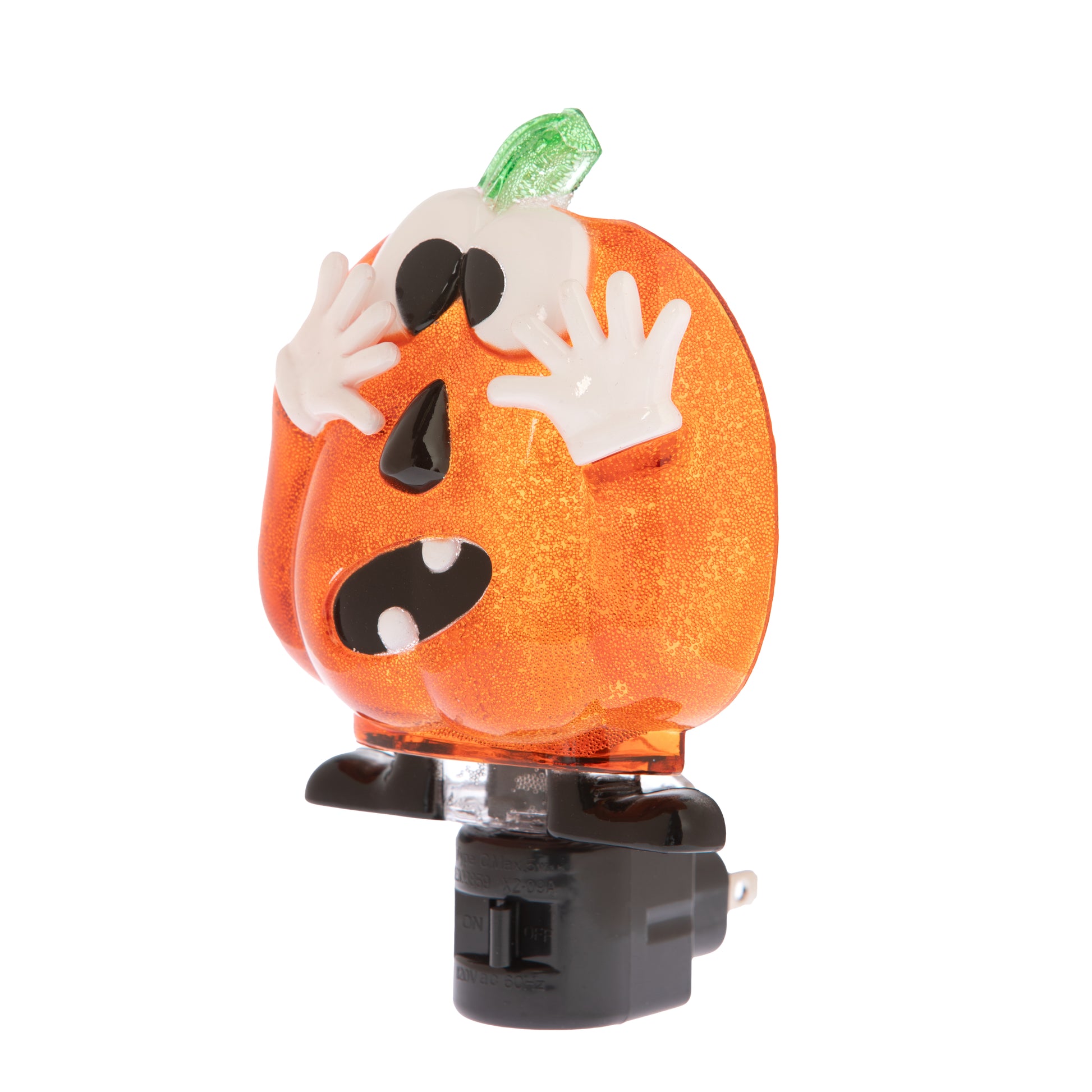 Creative Hobbies Silly Pumpkin Halloween Night Light - side view