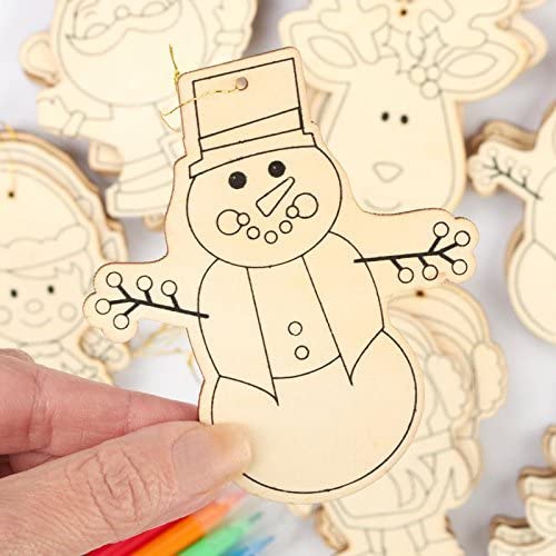 Kid Friendly DIY Holiday Christmas Themed Ornaments -Decorate Your Own - - side view
