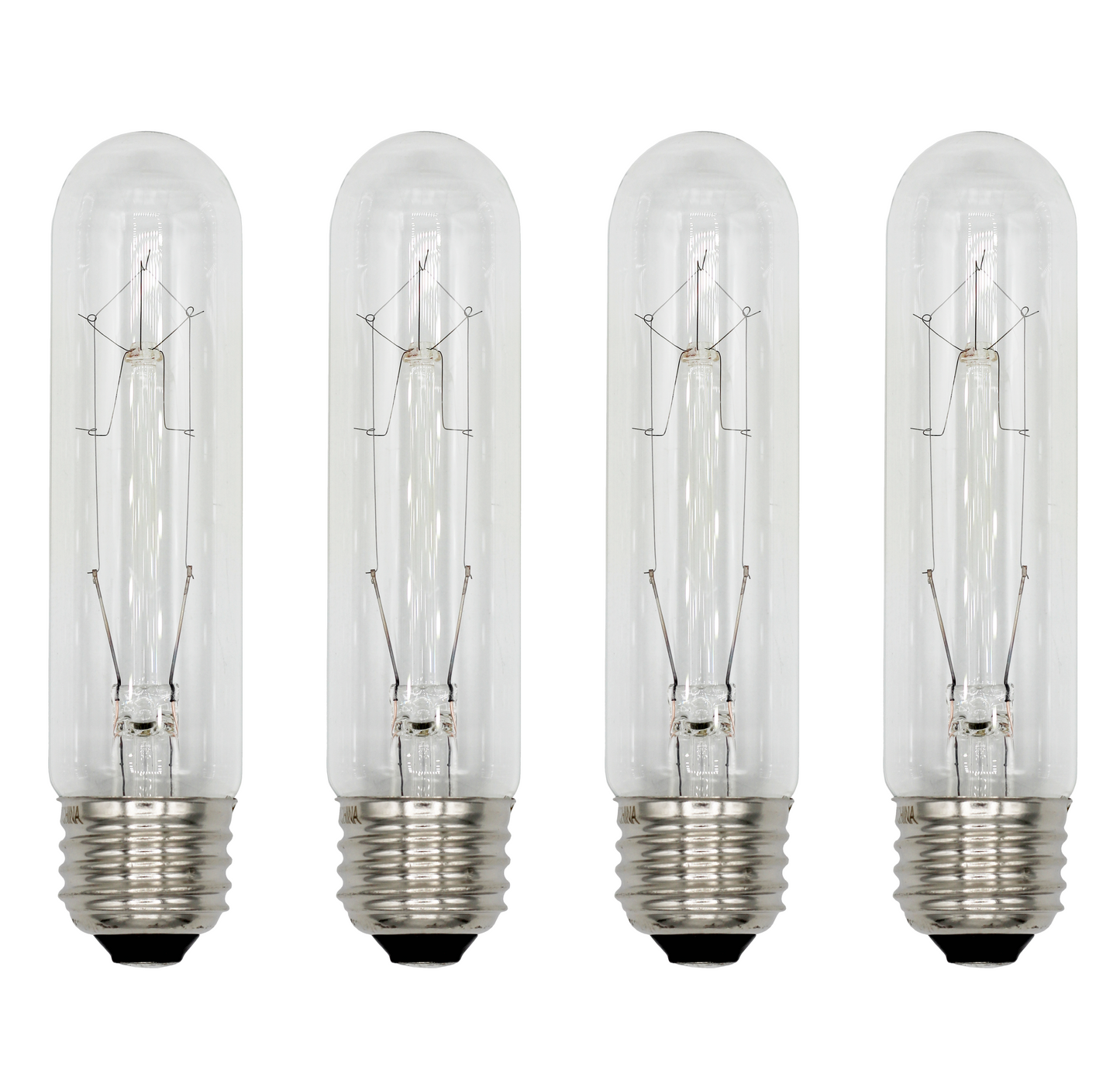 Creative Hobbies 60T10/CL - 60 Watt T10 Clear Tubular - 120V - Medium (E26) - nickel