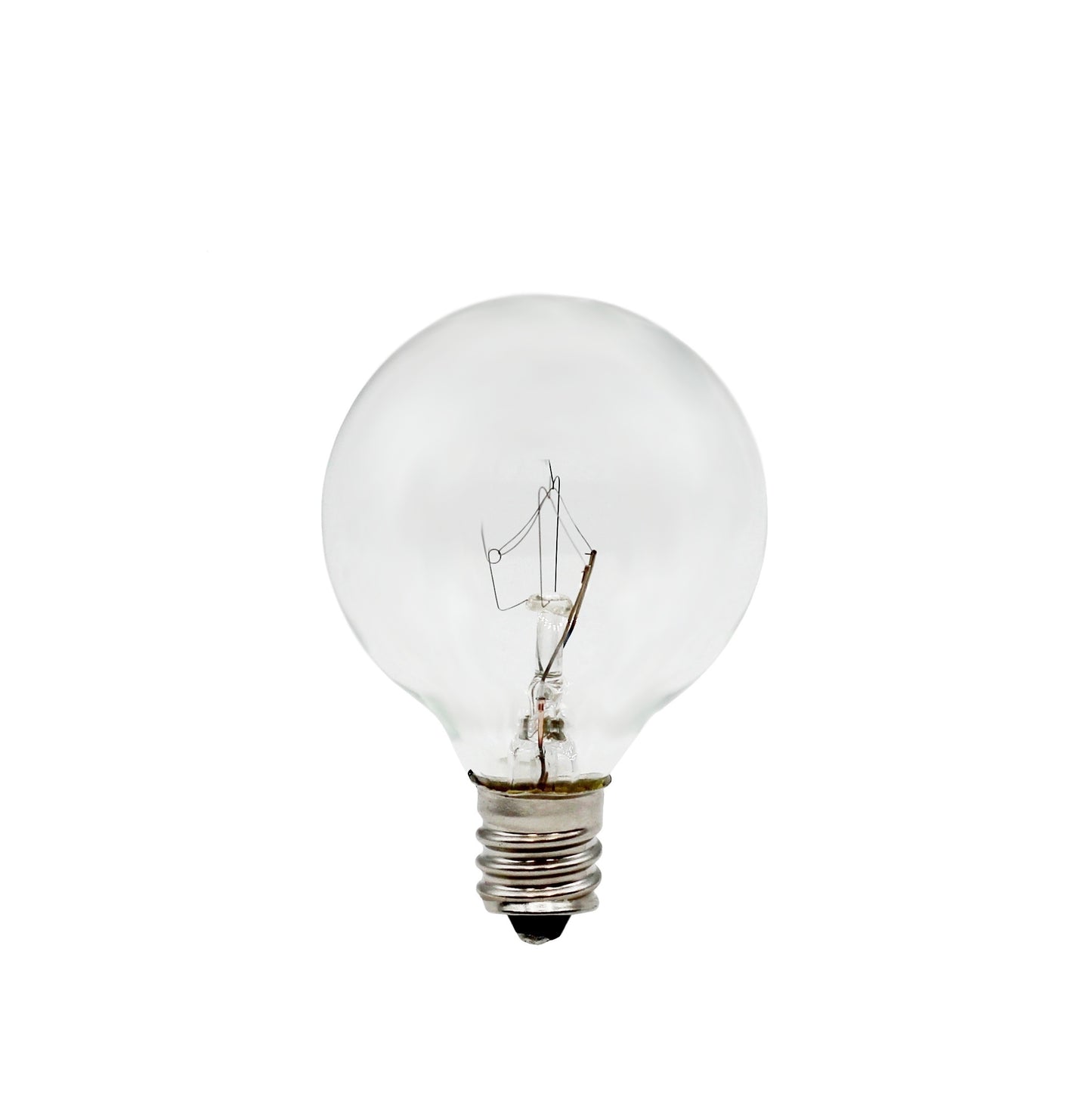 Clear Globe G40 Replacement Bulbs for Outdoor String Lights - 5W 120V Fit E12 - detail