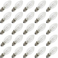 Replacement Light Bulbs for Wax Warmers, Salt Lamps and Night Lights - 15 Watt, Clear, Steady Burning | 25 Pack