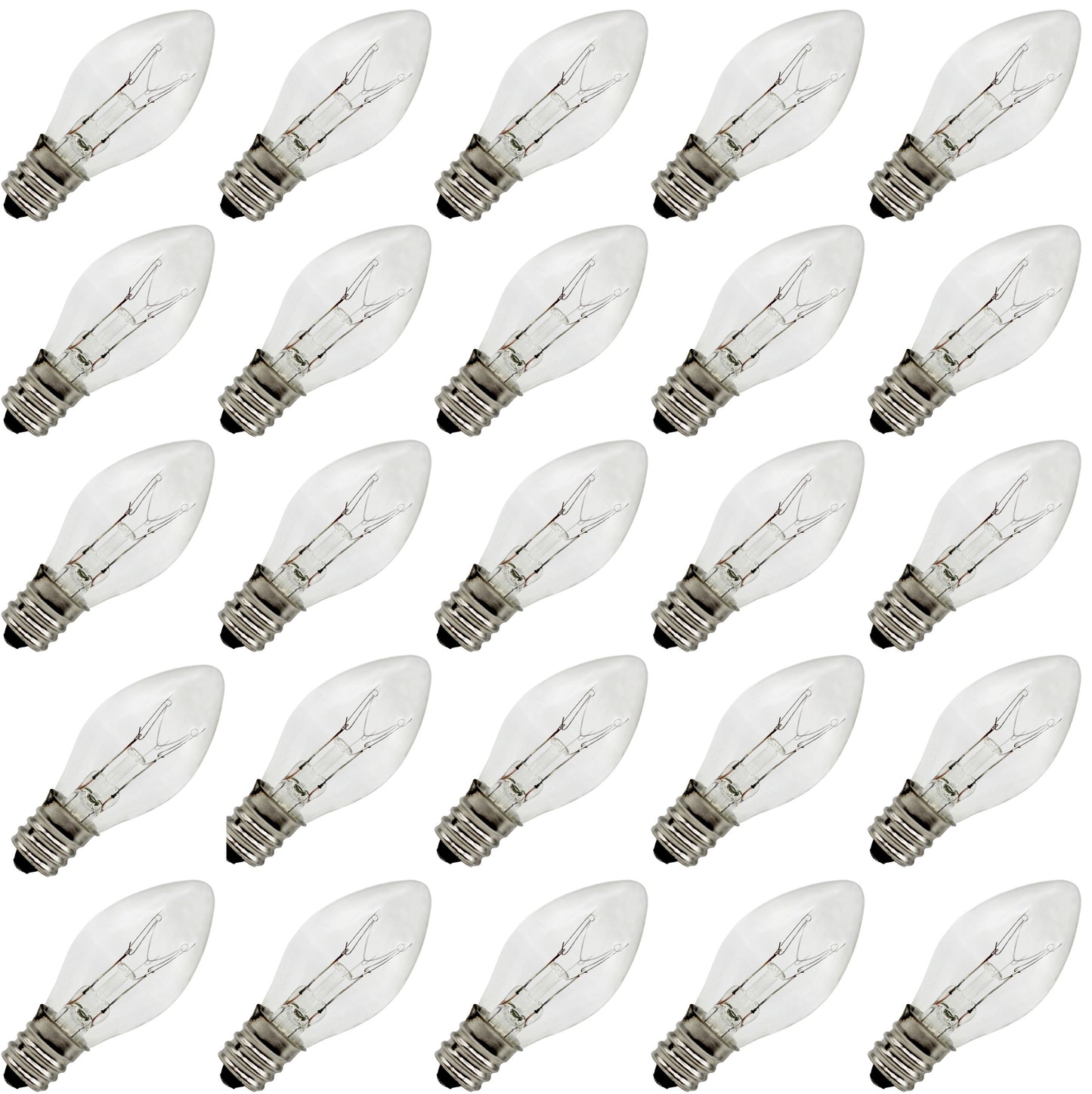 Replacement Light Bulbs for Wax Warmers, Salt Lamps and Night Lights - 15 Watt,