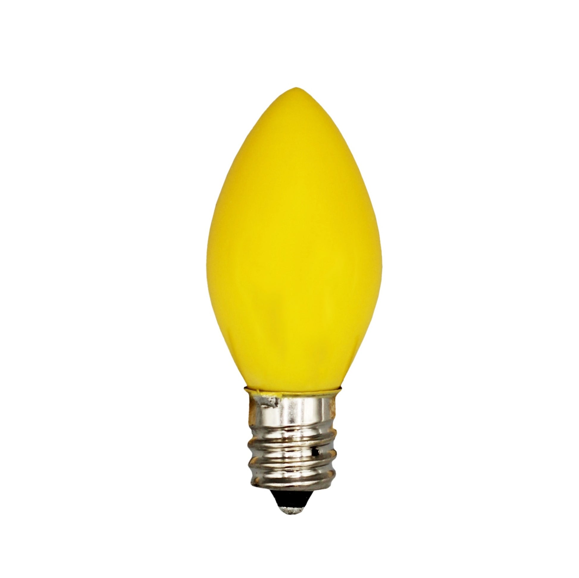25 Pack C7 LED Yellow Replacement Light Bulbs for Christmas Light Strings, 0.7W - detail