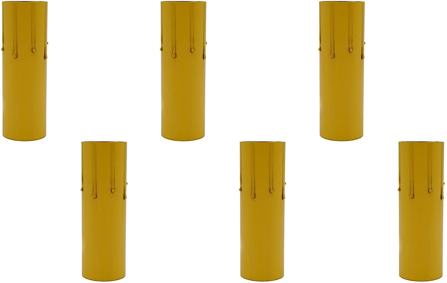 4" Fibre Drip Candle Cover For Medium (Edison) Base Lamp Sockets, 6 Pieces - close-up