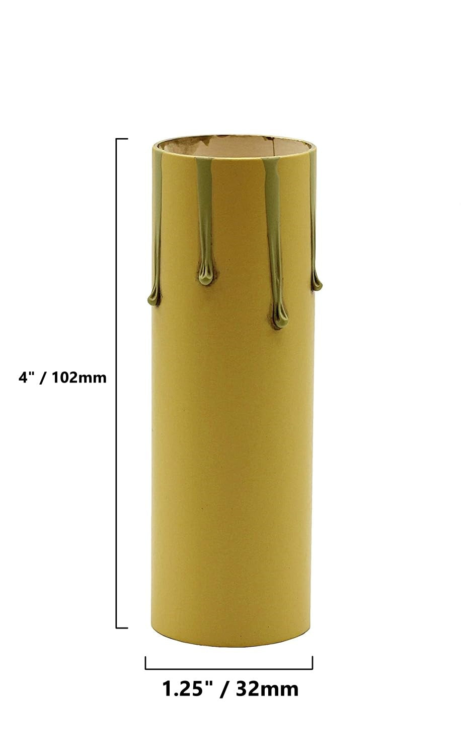 4" Fibre Drip Candle Cover For Medium (Edison) Base Lamp Sockets, 6 Pieces - detail