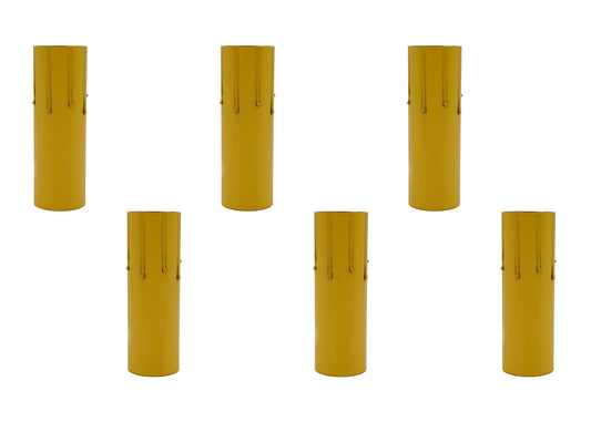 4" Fibre Drip Candle Covers For Medium (Edison) Base Lamp Sockets - 25 Pieces