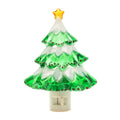 Snow Covered Christmas Tree Holiday Decor Night Lights - Includes 5W C7 and Rotational Socket with On/Off Switch