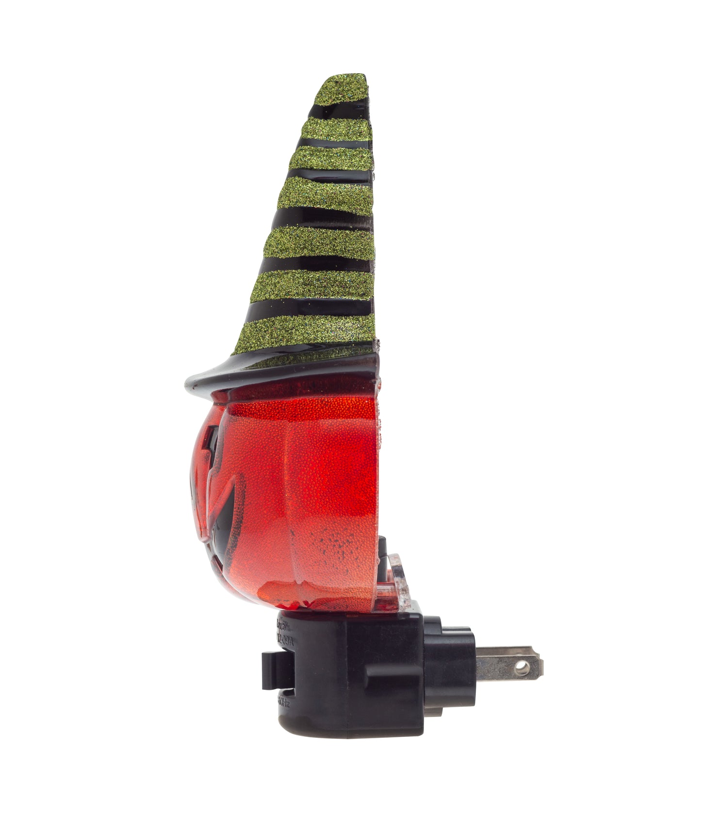 Pumpkin with Witch Hat Halloween Night Light - detail