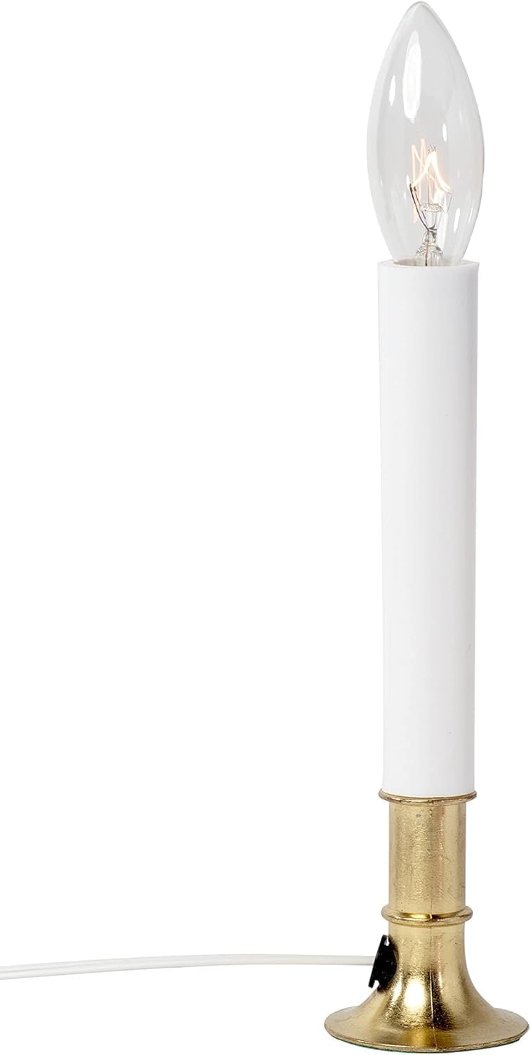Clear 5 Watt E12 Candelabra Bulbs for Window Candles and Chandeliers - 12 Pack