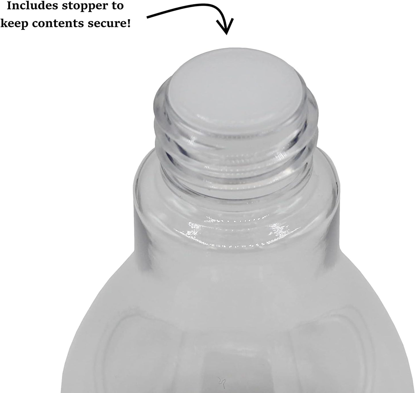 Clear Fillable Plastic Light Bulbs, 4 Inch - Pack of 24