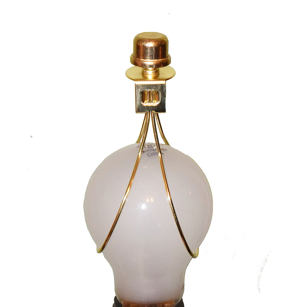 Lamp Shade Clip Adapter with Silicone Sleeves & Finial