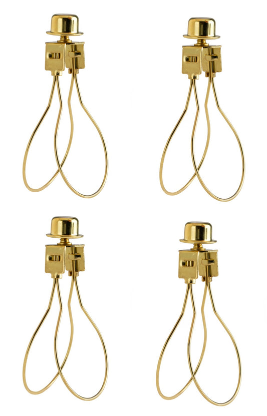Lamp Shade Light Bulb Clip Adapter Clip on with Shade Attaching Finial Top, - detail