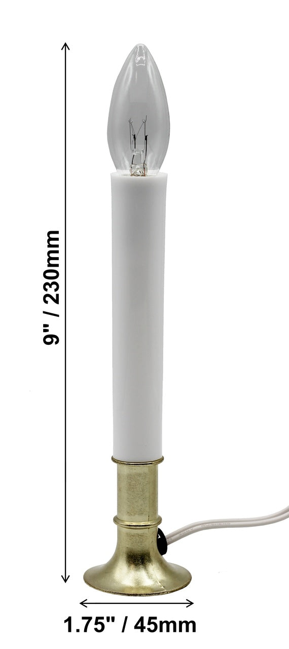 Window Candle Kit - Electric Candle Lamp with Dusk to Dawn Sensor, 7W Bulb, and - detail