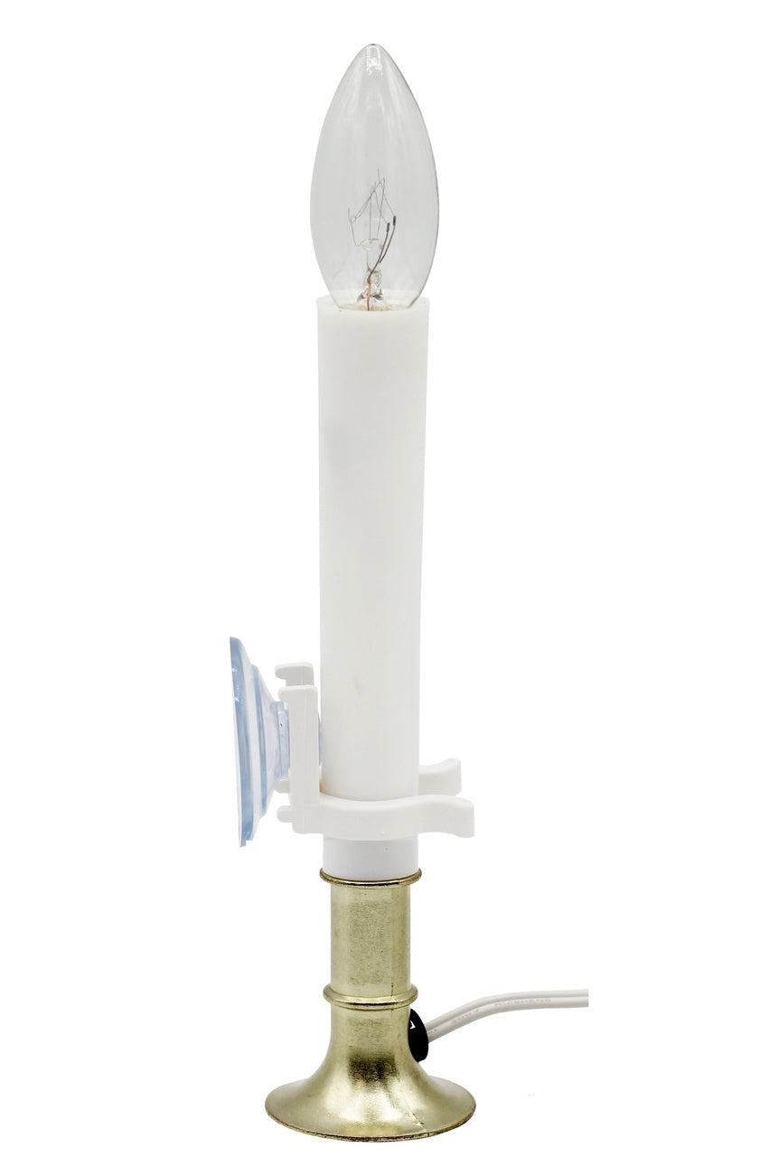 Window Candles Kit - Electric Candle Lamp with On/Off Switch, 7W Bulb, and - side view